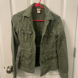 Army Green Fashion Cargo Jacket